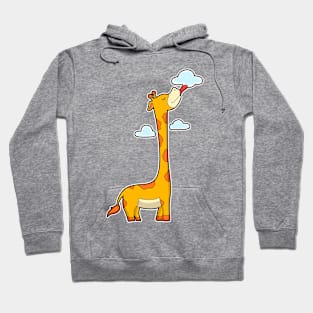 Giraffe with Clouds Hoodie